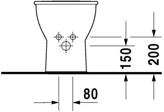 Біде підлогове Duravit Darling New
