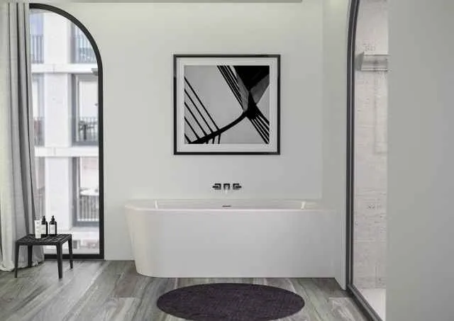 Пристінна ванна Knief Wall Corner правосторонняя / лівостороння wall l Белый глянцевый 0100-277-L