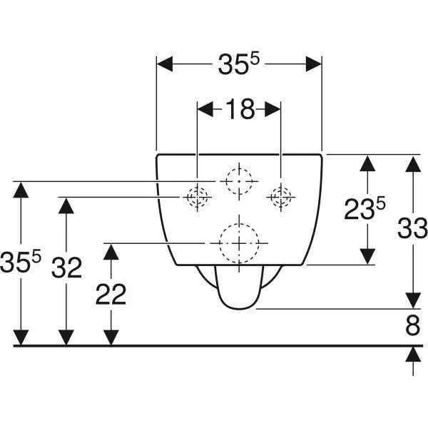 Унитаз подвесной Geberit iCon 204060000