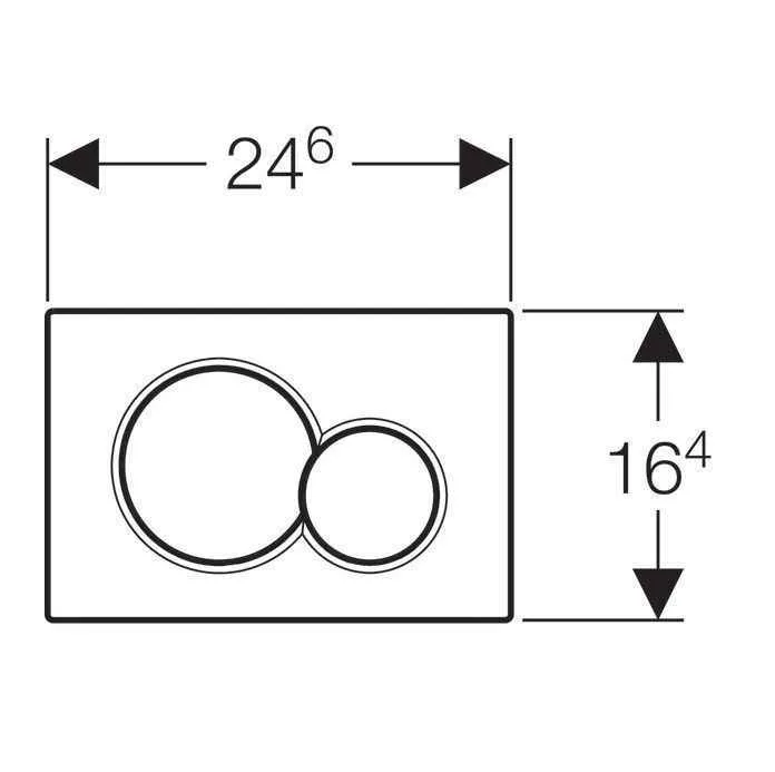 Клавіші змиву води Geberit Sigma 01 115.770.KA.5