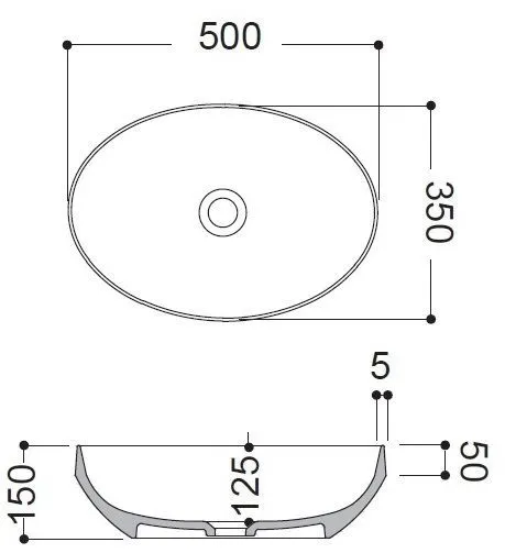 Раковина на столешницу Decus AXA 8510011 (распродажа)