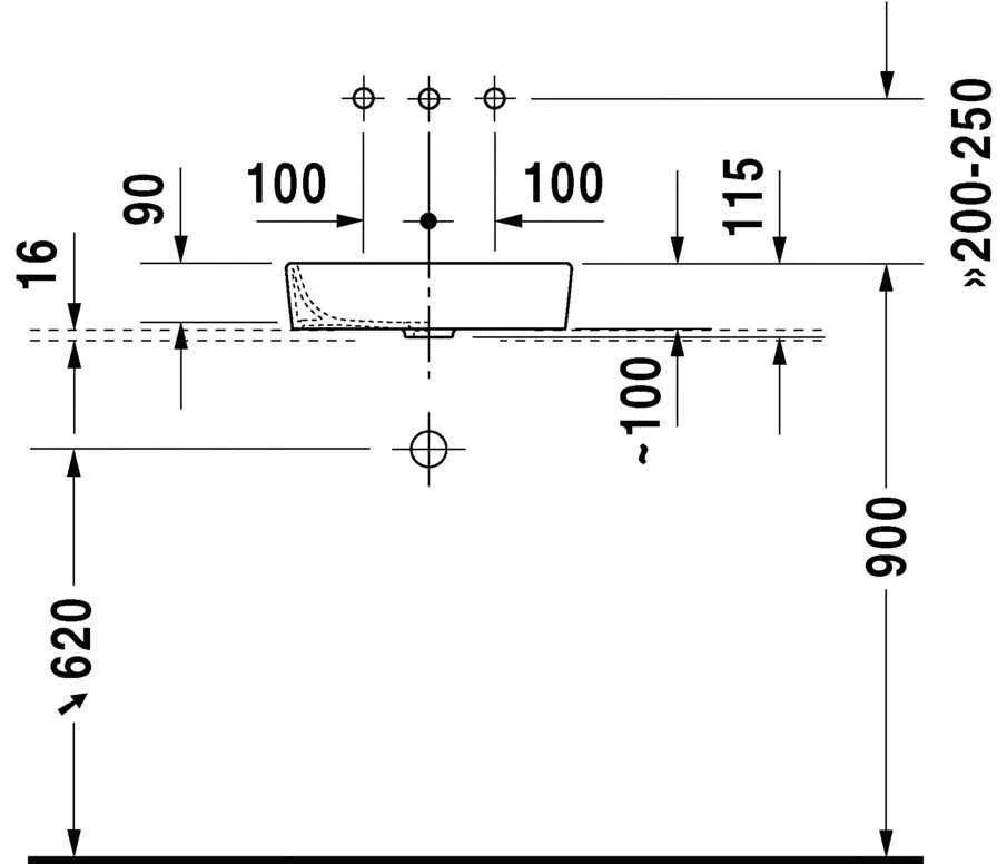 Умивальник на стільницю Duravit Starck 2