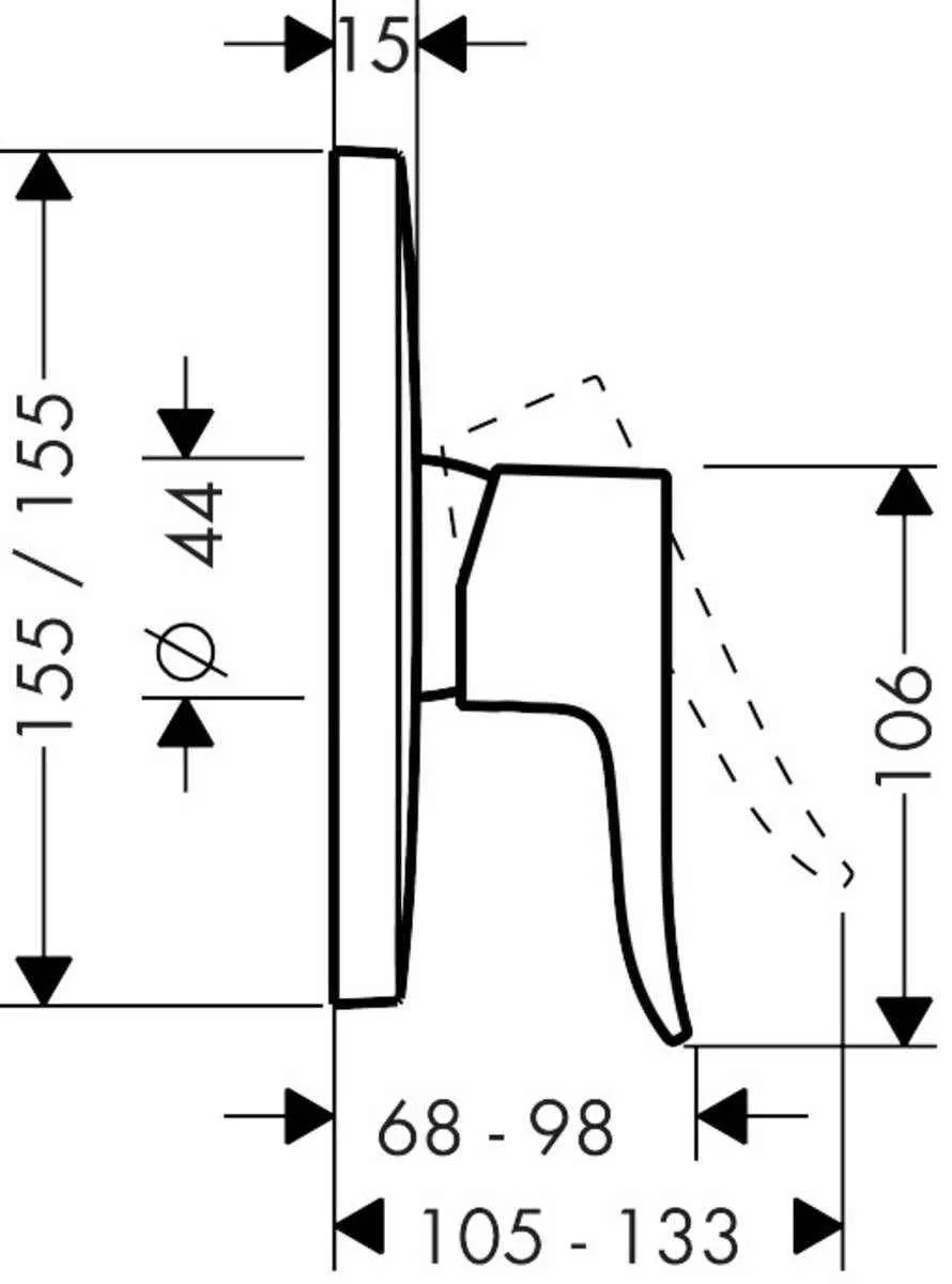 Змішувач для душа Hansgrohe Metris 31456000