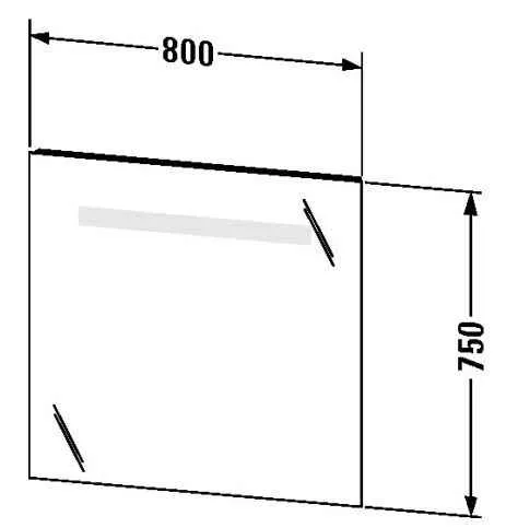Дзеркало Duravit Ketho KT733100