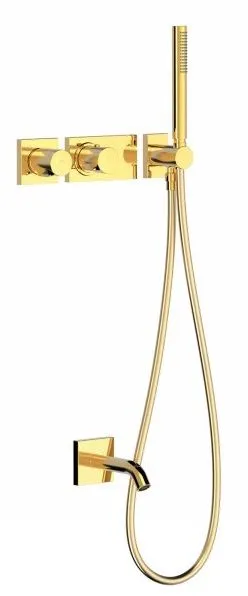 Набор: Термостат, излив и  душевой набор Tres Block System 20735208OR