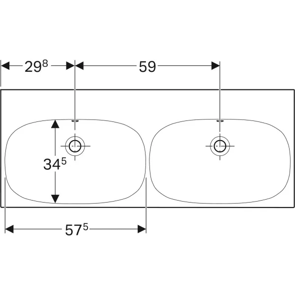 Умывальник подвесной Geberit Acanto 500.628.01.2