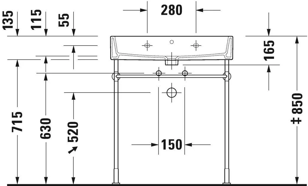 Умывальник Duravit Vero Air 2350700070