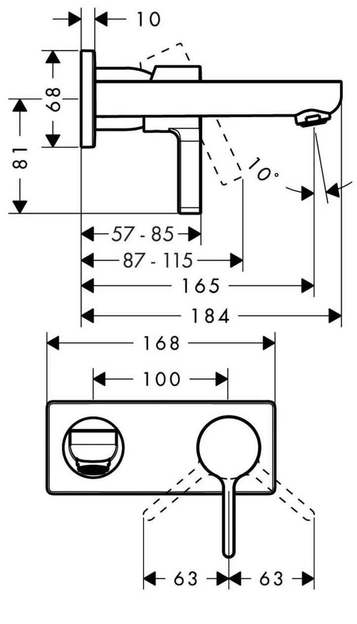 Змішувач для умивальника Hansgrohe Metris S 31162000