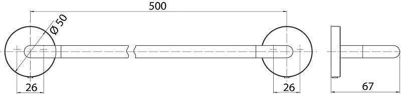 Полотенцедержатель Emco Round 4360 133 50