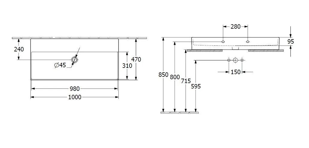 Раковина на столешницу Villeroy and Boch Memento 2.0 4A221FS5