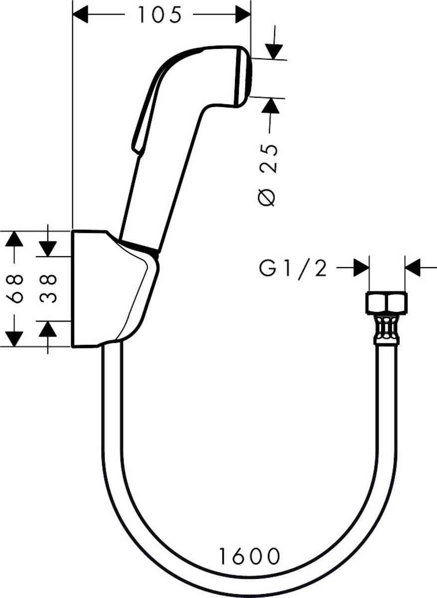 Гігієнічний душ Hansgrohe 32122000