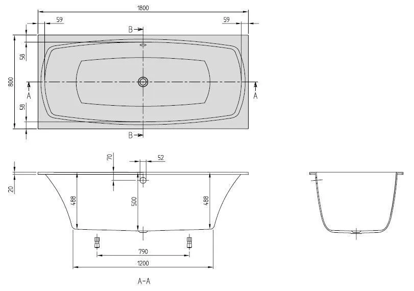 Ванна Villeroy&Boch My Art UBQ180MYA2V-96
