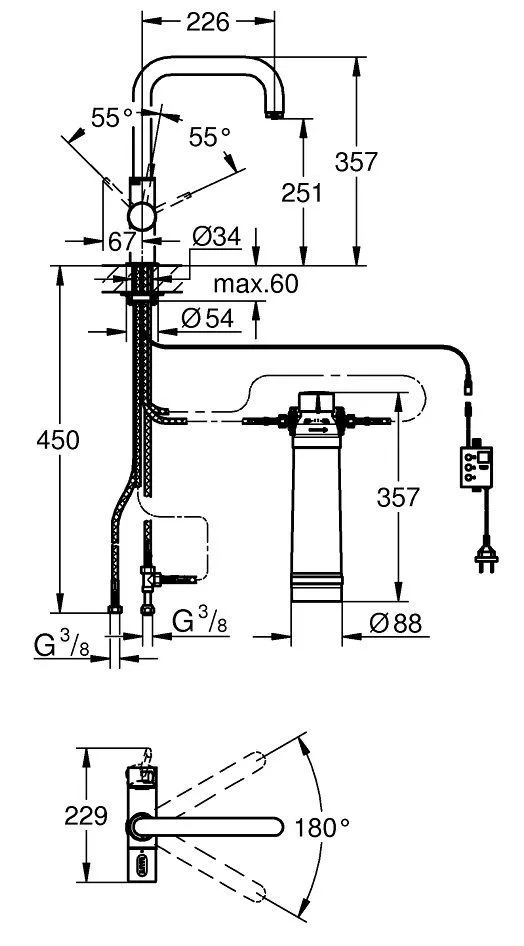 Смеситель для кухни Grohe Blue Pur