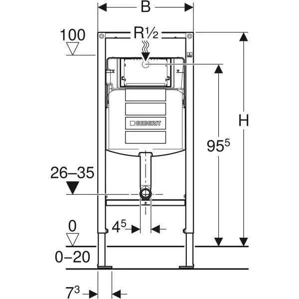Інсталяція Geberit Sigma 111.915.00.5
