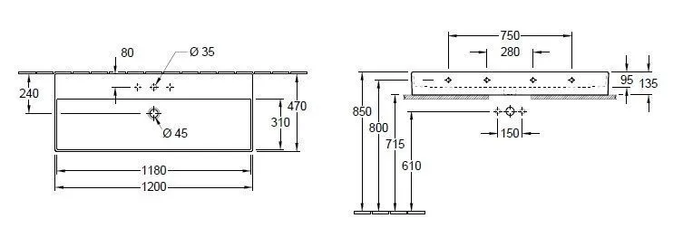Раковина на столешницу Villeroy and Boch Memento 2.0 4A22CHS5