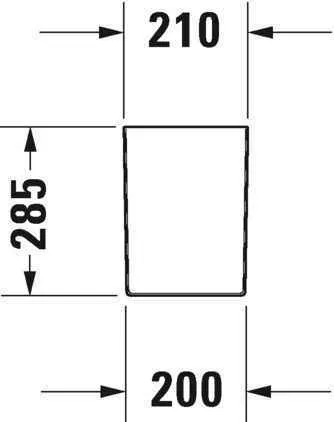 Полупьедестал Duravit 0858280000