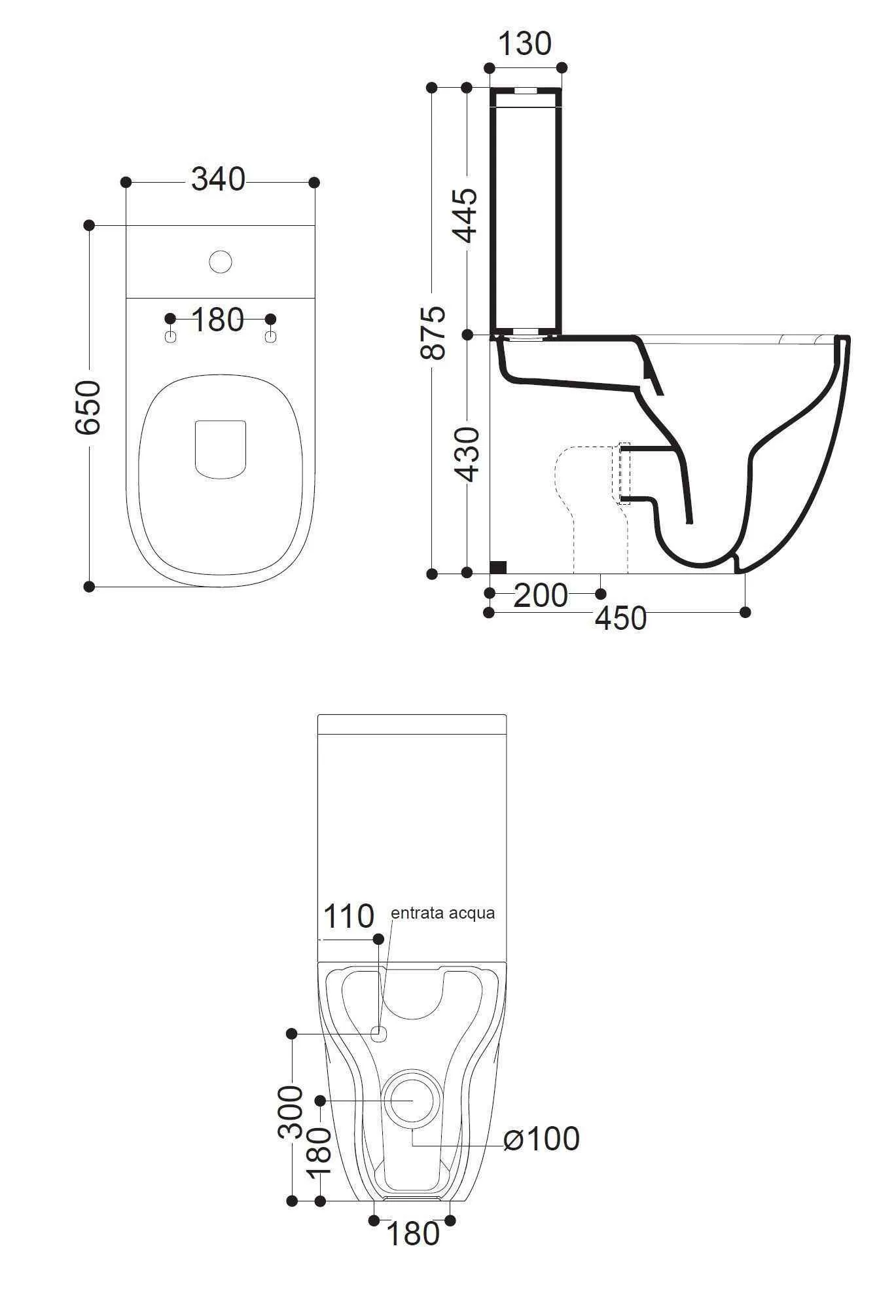 Унітаз підлоговий AXA Wild 3001501