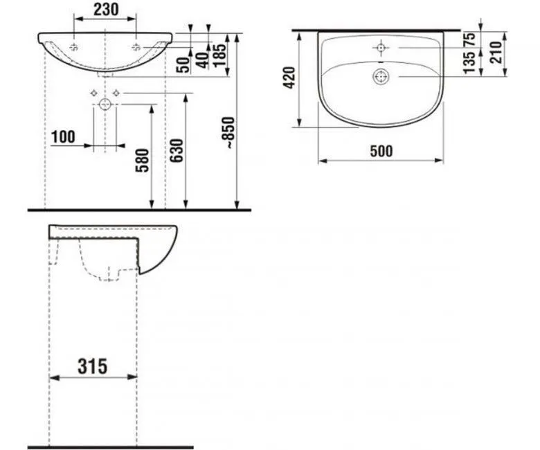 Раковина JIKA LYRA PLUS H8133810001041