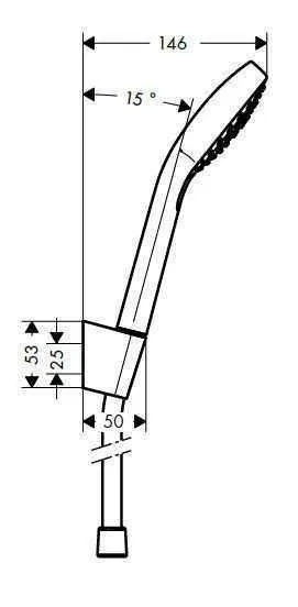 Душовий набір Hansgrohe Croma Select E Vario (110/1250-1600) 3jet 26425400