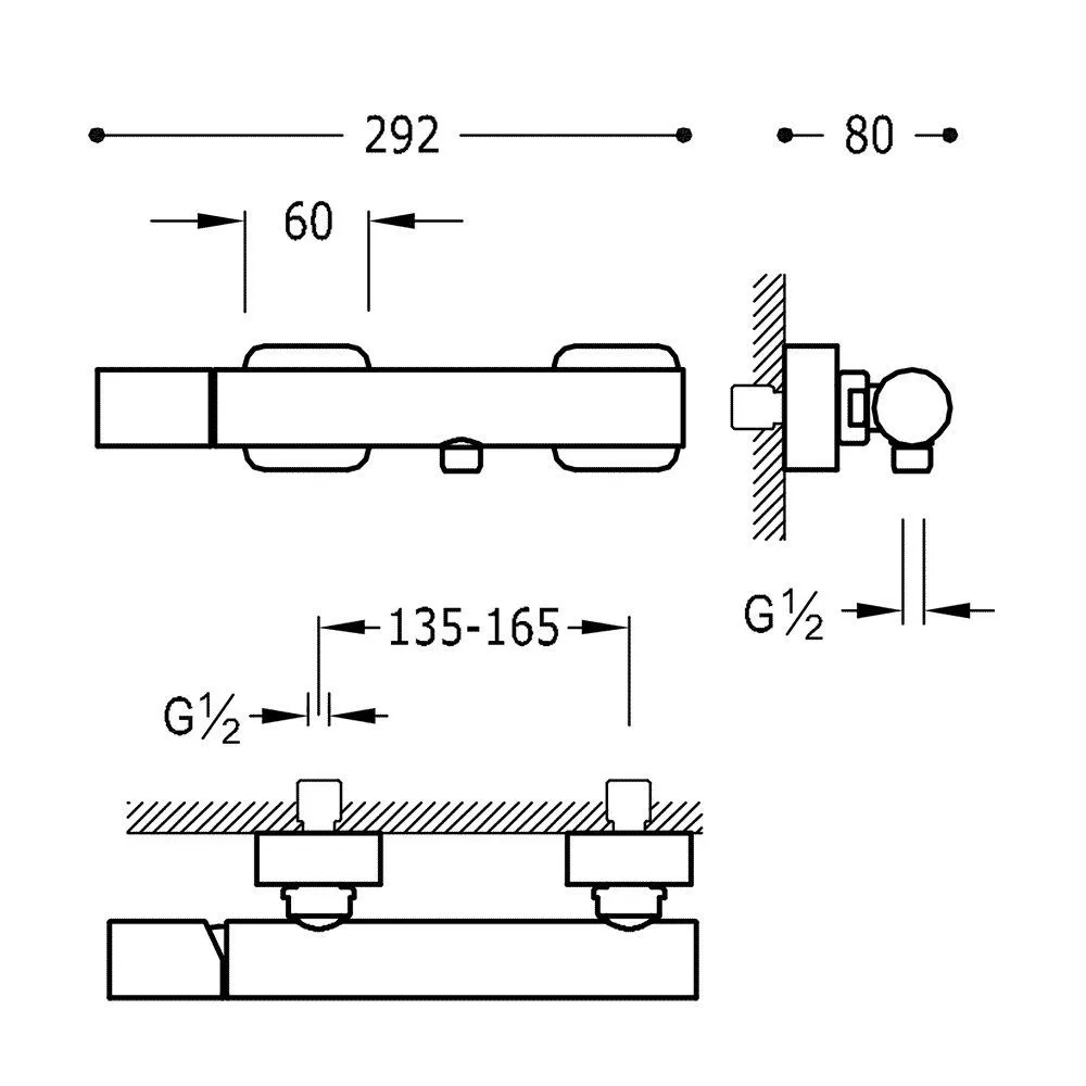Набор: Смесители для душа и душевым набором  Loft Tres 20016701NM