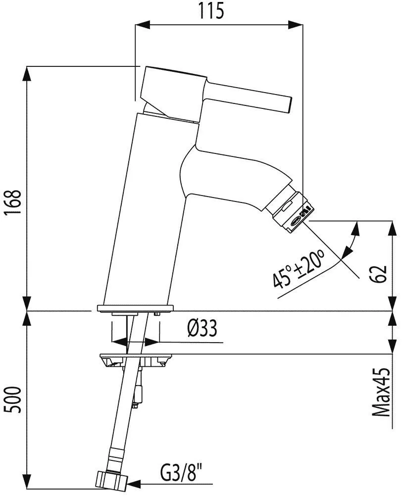 Смесители для биде Tres Alplus 20392001