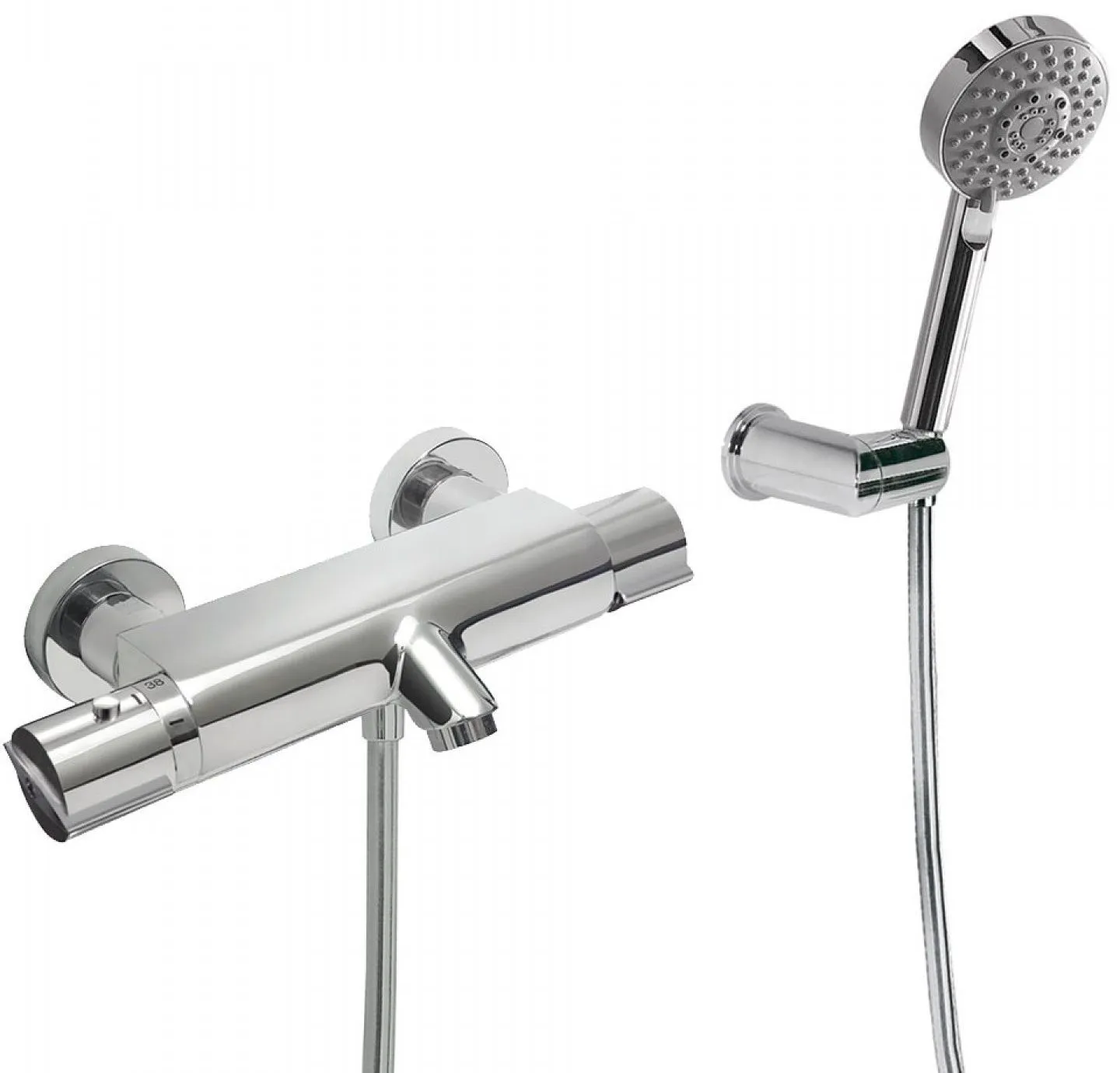 Набор: Смеситель - термостат с душевым набором Tres Lex