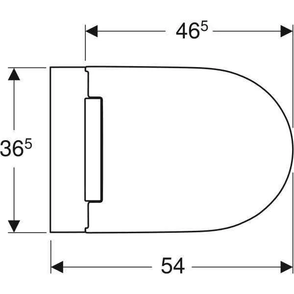Унітаз підвісний Geberit ONE (з кришкою-сидінням) 500.201.01.1