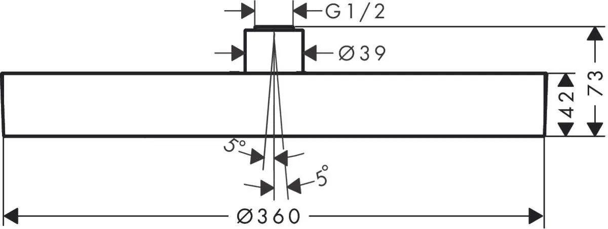 Верхний душ Rainfinity Hansgrohe 26231340
