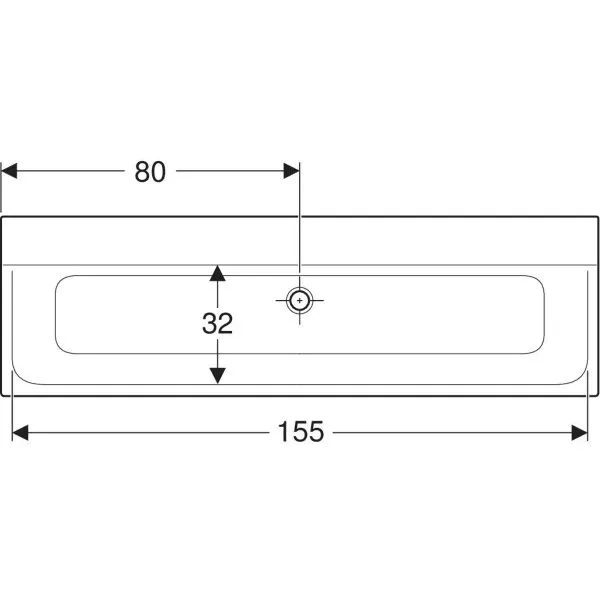 Раковина встраиваемая в столешницу Geberit XENO 500.278.00.1