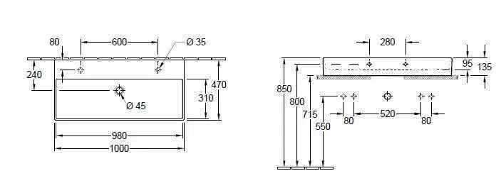 Раковина на стільницю Villeroy and Boch Memento 2.0 4A221KRW