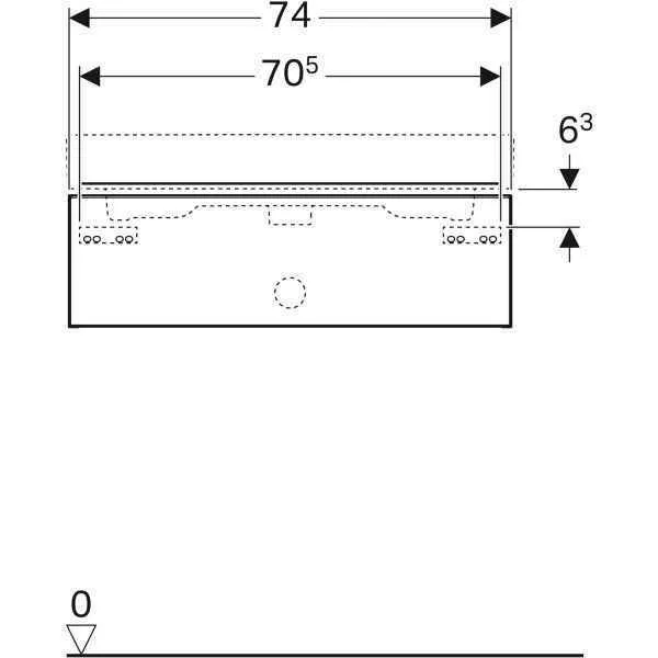 Тумба під умивальник Geberit  iCon 840277000