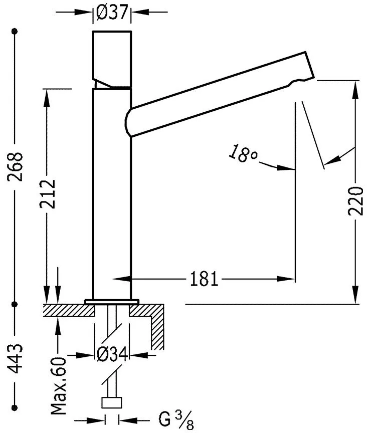Смесители для раковины Tres Max 6120601