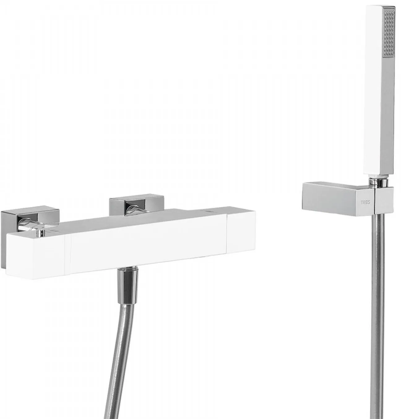 Набор: Термостат для ванны с душевым набором  Cuadro Tres 4071749