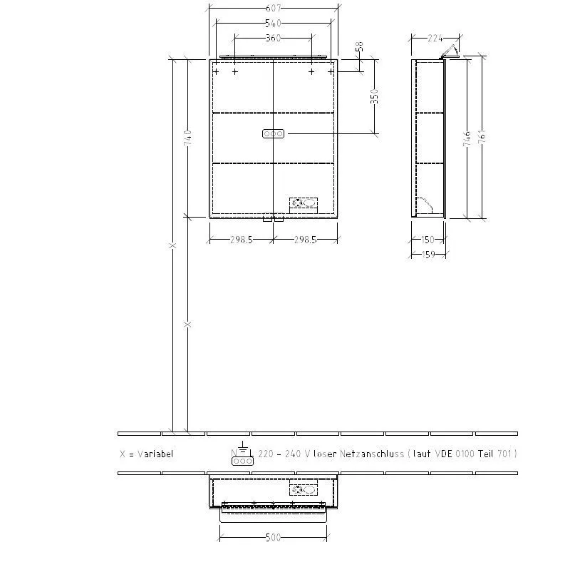 Зеркальный шкафчик My view one Villeroy & Boch A4396000