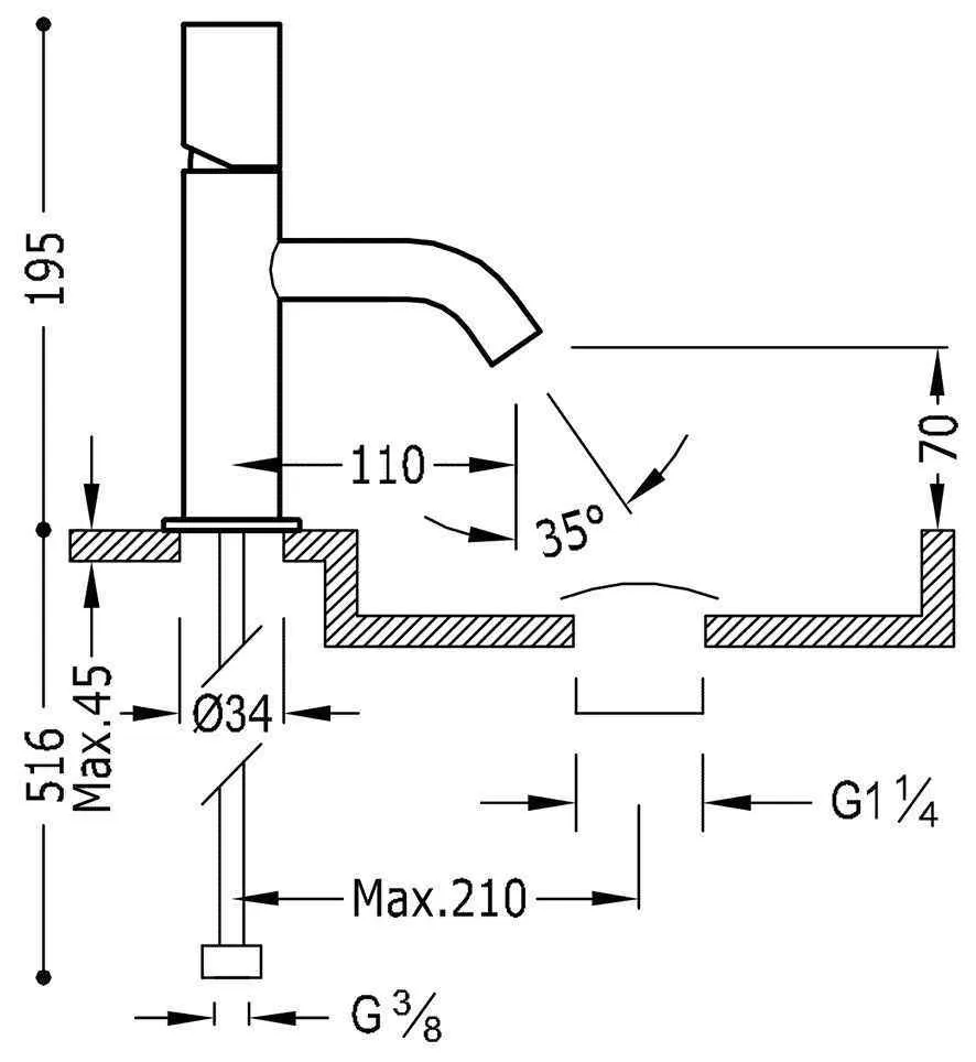 Змішувачі для раковини Tres Study 26190301