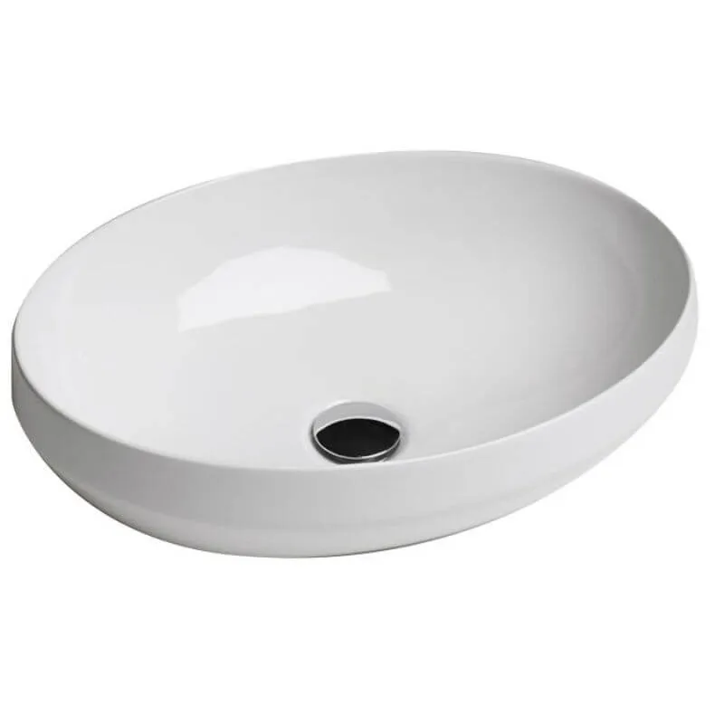 Decus Раковина овальна на стільницю 50*35 см, білий