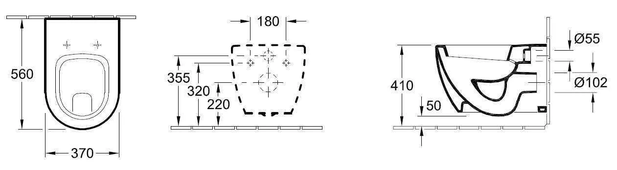 Унітаз підвісний Villeroy and Boch Subway 6603100R3