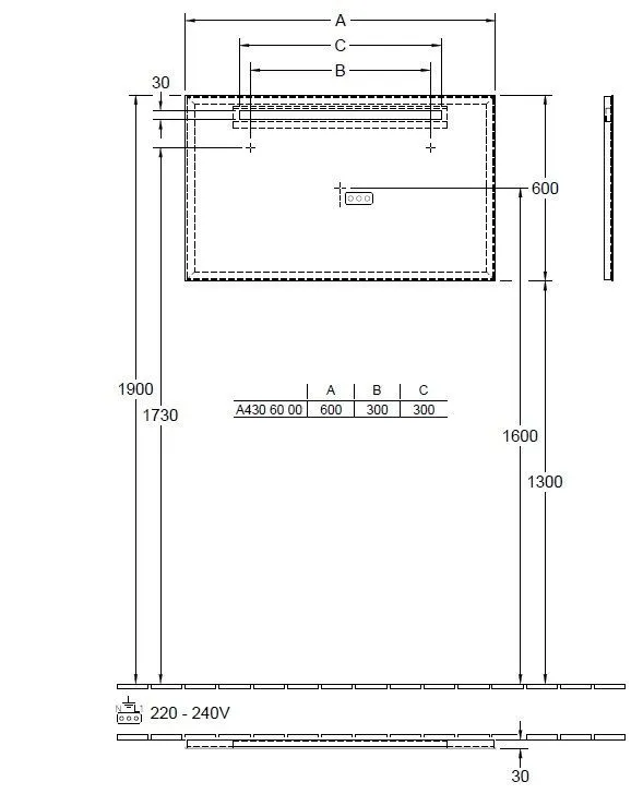 Зеркало More to see one Villeroy & Boch A4306000