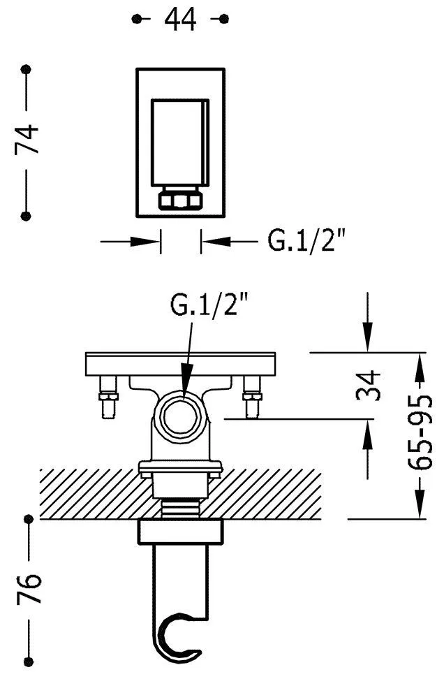 Держатель Tres Block System 20718202NM