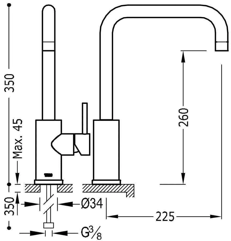 Смеситель на кухню Tres 162541