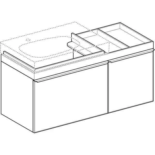 Тумба для умивальника Geberit CITTERIO 500.562.JJ.1
