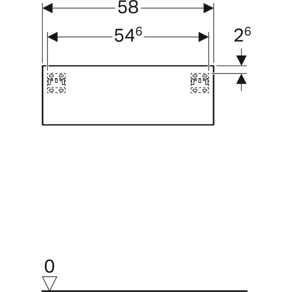 Шкафчик под умывальник Geberit XENO² 500.507.43.1