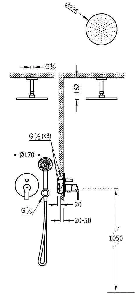 Душевая система K - Tres 06918080