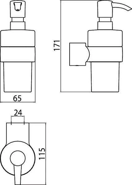 Дозатор для рідкого мила Emco Fino