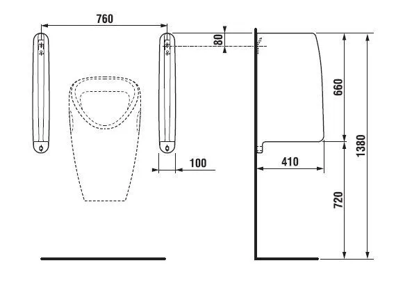 Керамическая перегородка Jika H8476010000001