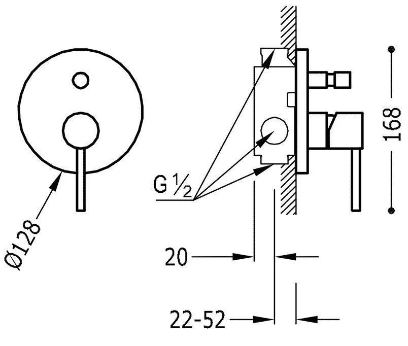 Смесители для ванны / душа Tres Study 26218090OM