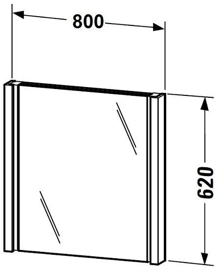 Зеркало Duravit 2nd Floor 964765