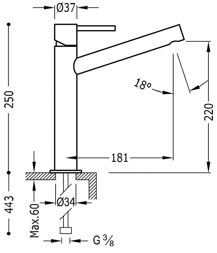 Смесители для раковины Tres Max 6220601