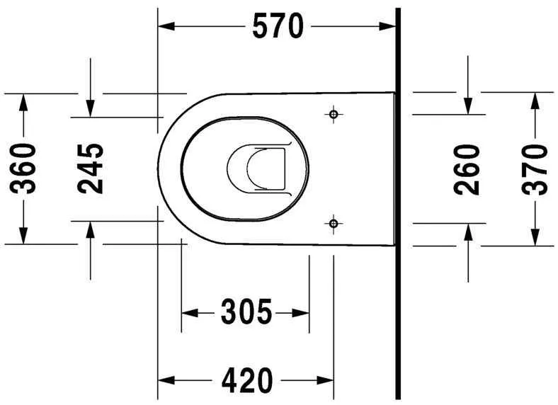 Унітаз підлоговий Duravit Darling New (пристінний) 2139090000