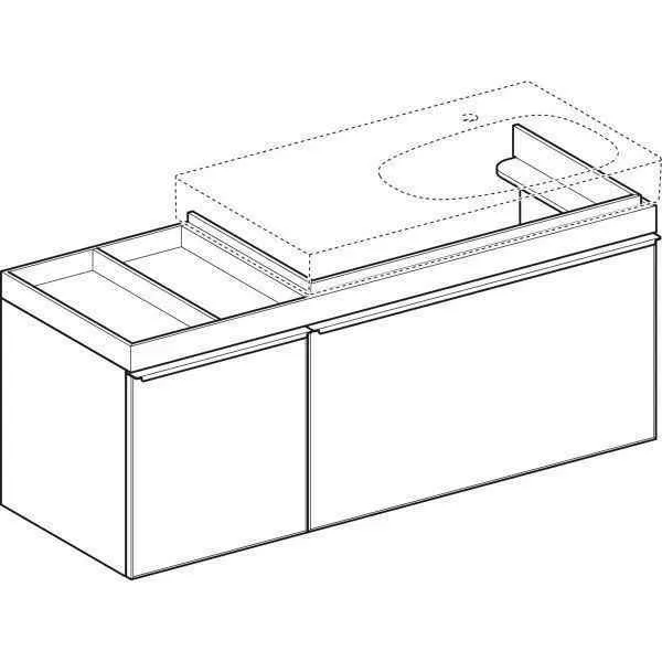 Тумба для умивальника Geberit CITTERIO 500.568.JJ.1